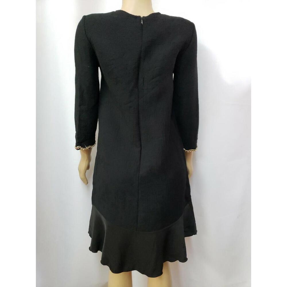 Zara Basic Collection Ruffled Hem Chain Cuff Ribb… - image 6